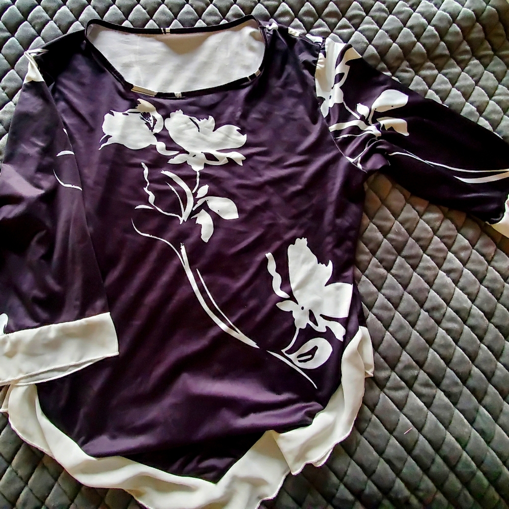Size small silky throw shirt